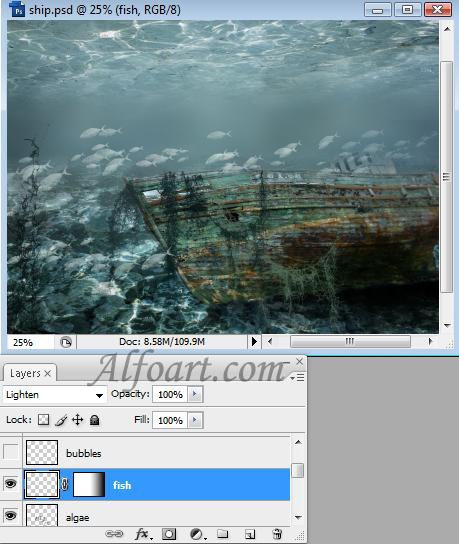sunken ship